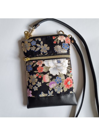 Mini-sac pour téléphone - Kanako noir