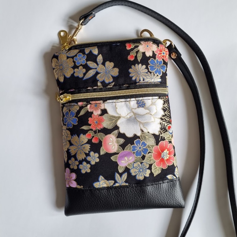 Mini-sac pour téléphone - Kanako noir