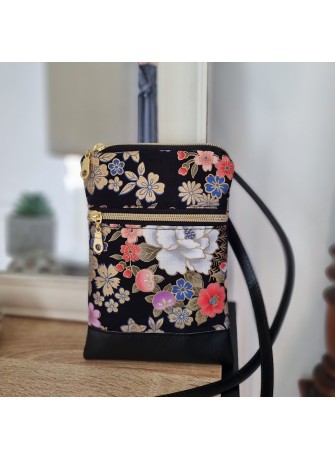 Mini-sac pour téléphone - Kanako noir