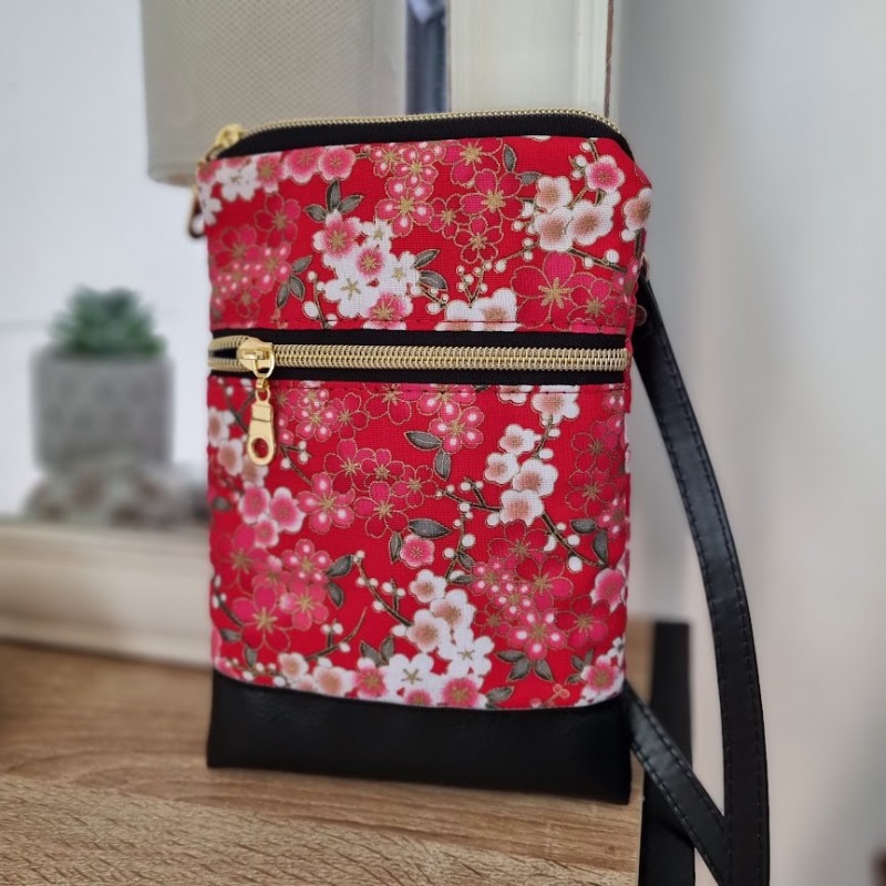 Mini-sac pour téléphone - Nina rouge