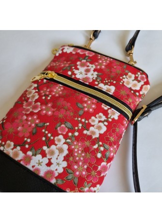 Mini-sac pour téléphone - Nina rouge