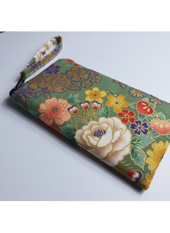 Etui zippé pour téléphone - Kanako vert