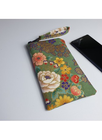 Etui zippé pour téléphone - Kanako vert