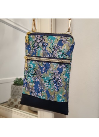 Mini-sac pour téléphone - Akina turquoise