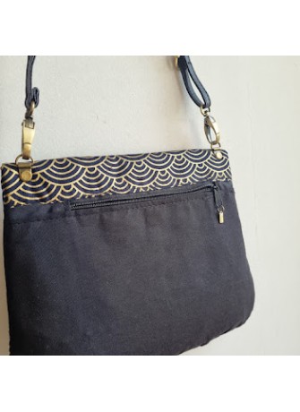 Sac pochette élégante - Nami noir doré