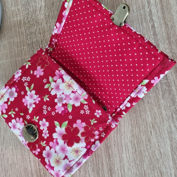5.5\" cards and coins wallet  - Mieko red