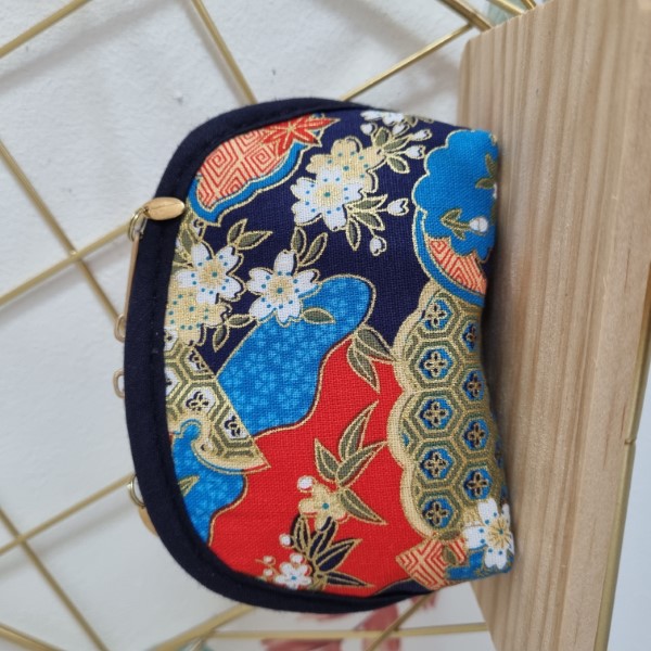 Coin purse - Natsuki navy blue